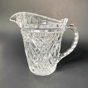 VINTAGE 1985 FOSTORIA 24% Lead Crystal Small Pitcher/FTDVase